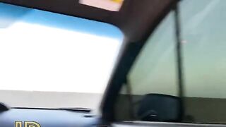 Babe fucked in her car by a stranger’s cock