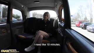 A cute model in see-through underwear gets fucked by a cabbie