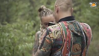 They're watching me sucking Mateo's huge cock outdoors