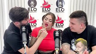 The interview with Elo Podcast ended in a blowjob and cumshot