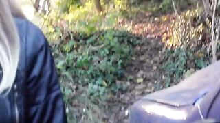 A blogger knocked down a biker and had to suck his cock to avoid the police