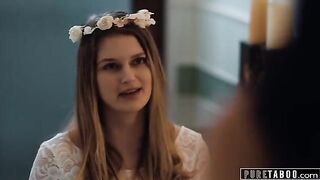 The bride-to-be couldn't resist and indulged in forbidden lesbian desires with a passionate Alex Coal