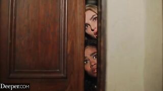 Scarlit and Kenzie are submissive to their mysterious host in Deeper