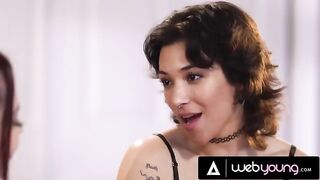 A passionate college girl, Brooklyn Gray, has romantic sex with her girlfriend