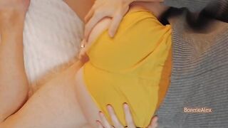 An outfit for two - an amateur couple has passionate missionary sex