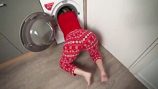 A Step Mom Stuck in the Washing Machine is a Christmas Gift for a Step Son