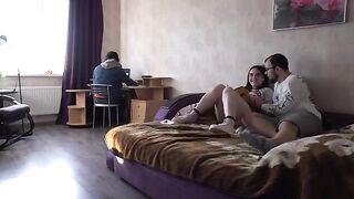 The girl was fucked behind her husband’s back by a cunning lover