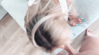 Best blowjob and creamy pussy action with LittleBuffBabe, a total stunner!