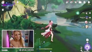 A gamer girl gets fucked after making a dangerous donation in Genshin Impact