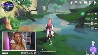 A gamer girl gets fucked after making a dangerous donation in Genshin Impact