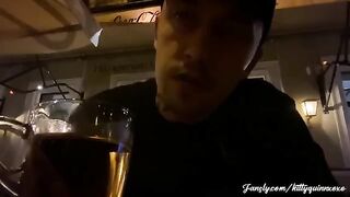 Fun in public place with Devils Kos and a young college girl in the car