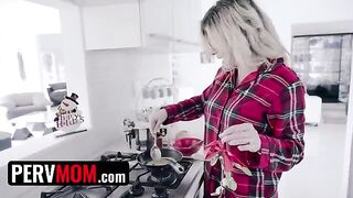 Busty stepmom Cory Chase gives the best Christmas gift