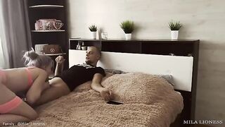 The cute girl waited for someone special and got intimate in lingerie