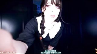 Xavier stuffed wet pussy of Wednesday Addams with his huge cock in a steamy scene