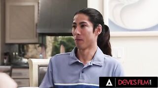 The guy can't resist his girlfriend's sexy stepsister Charly Summer