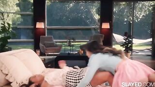 Bestie Jennie learns to loosen up from naughty Lulu in a steamy SLAYED scene