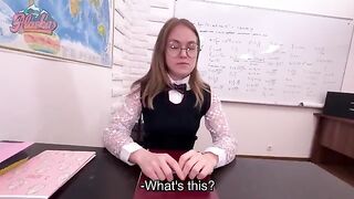 The appetizing girl is being fucked by her hungry and lustful director
