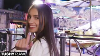 TUSHYRAW Perfect petite Vanessa gets her ass stretched out - The Local Hawk
