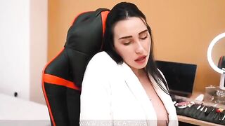 A stepmom gets her son to cum inside her by making him cum on purpose