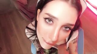 A girl was playing a game with her boyfriend, but she cheated