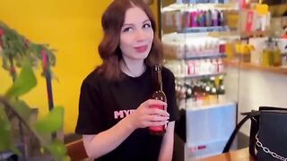 Model in MYDRIASIS clothes checks the wardrobe and holes in an exclusive vid