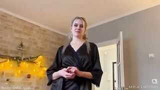 A hot blonde MILF seduces her stepson to make love in secret