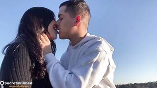 A passionate couple has a sex date in the public park, inspired by their fiery connection on Tinder