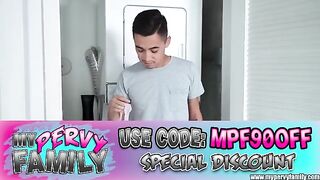 Stepsis asks stepbro to stop cleaning so he can fuck her properly