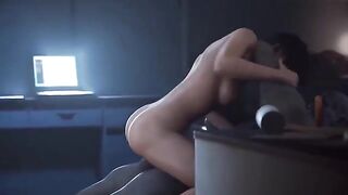Ada Wong gets caught and fucked by Mr. X in 3D animation