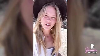 We climbed a volcano and he erupted in my mouth with cum