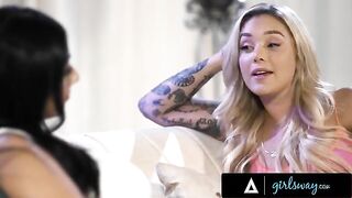 Two passionate lesbians Violet Myers and Kali Roses enjoy each other’s bodies