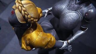 Hearth Atomic Futanari Ballerinas Scene with intense action and stunning visuals