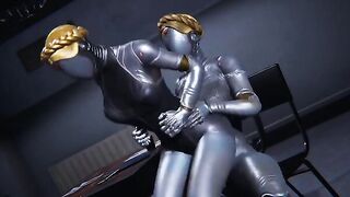 Hearth Atomic Futanari Ballerinas Scene with intense action and stunning visuals