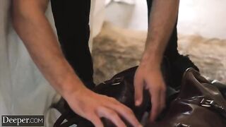 A woman is in a BDSM relationship and she loves to be dominated