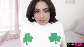 Vanessa Moon told the stepbrother to lick her pussy for luck