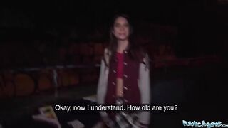 Hot French model makes money by fucking with strangers in public places