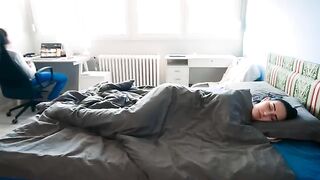 The stepson fucked her mother in the presence of his father
