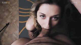 Young and sexy blonde has sex with her bald boyfriend