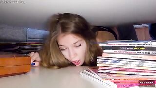 A stepbrother taught his stepsister to have sex and fuck well