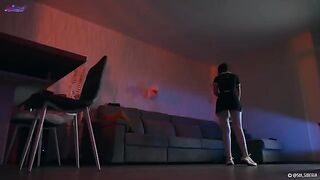 A girl became a sex-android and got fucked by a huge cock