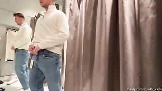 Shopping and sneaky sex in the fitting room risk