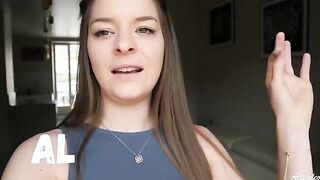 A quickie in the bathroom with a stunning teen, contest!