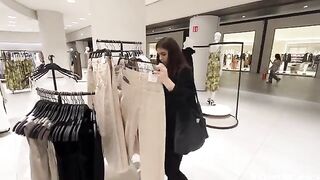 We almost got caught fucking in the restaurant’s fitting room!