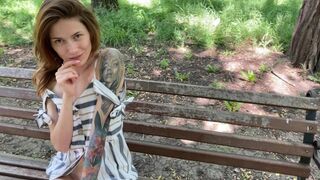 I've played with my pussy in the park and came in the car