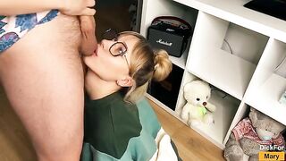 The girl did not know she was sucking cock, not bag