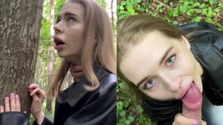 A sexy girl has sex right in the forest, taken by a stranger - Californiababe