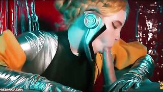 Atomic Heart! Threesome with ballerinas! Femdom, a perfect dance of pleasure