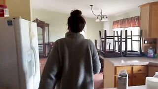 A couple trying to get a better deal from their pregnant landlord