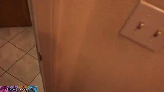 The stepson got caught jerking off by his stepmom
