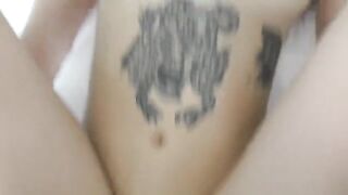 A cute blonde girl with big lips seduced a stranger and had sex
